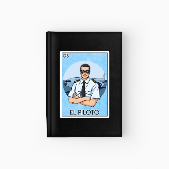 El Piloto The Pilot Card Mexican Lottery Card Hardcover Journal