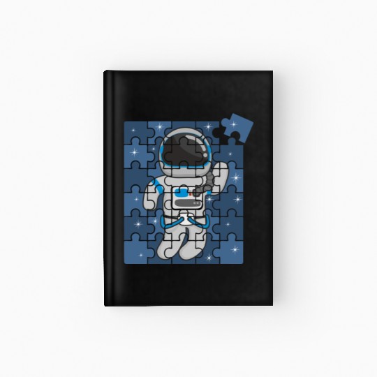 Autism Spaceman Astro Cosmo Space Lover Autism Awa Hardcover Journal