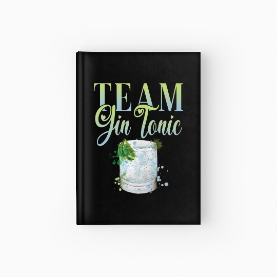 Team Gin Tonic Cocktail for Bartender Hardcover Journal