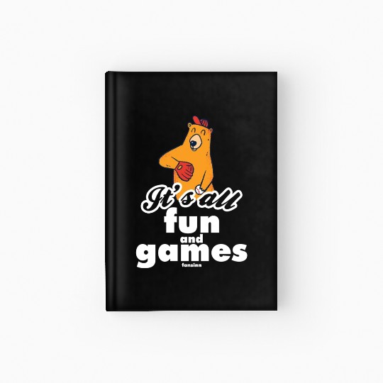 Bear baseball Grizzly baseball player Hardcover Journal