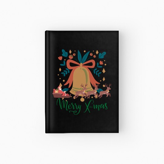 Jingle Bells Merry Christmas Hardcover Journal