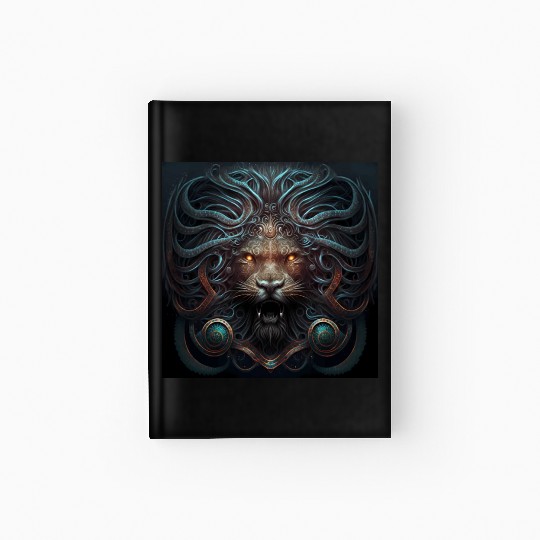 Dark Fantasy Lion Version 3 Hardcover Journal