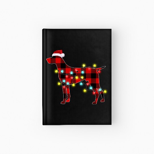 German Shorthaired Pointer Christmas Dog Lover Hardcover Journal