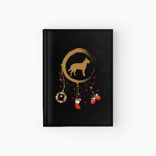 dog dreamcatcher Christmas Laekenois Dog Hardcover Journal