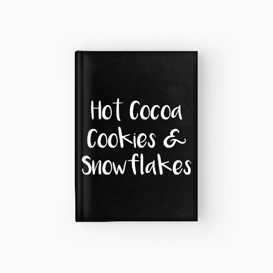 Hot Cocoa Cookies and Snowflakes Hardcover Journal