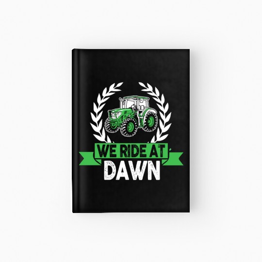 We Ride At Dawn Dad Lawn Mower Make Laugh Day Yard Hardcover Journal