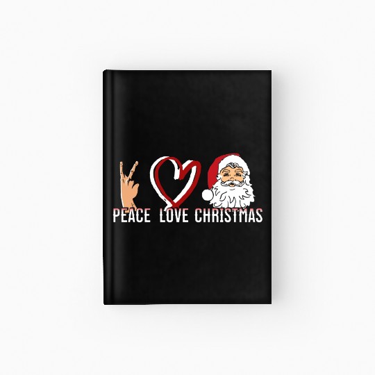 Peace Love Christmas Hardcover Journal
