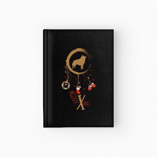 dog dreamcatcher Christmas Schipperke Hardcover Journal