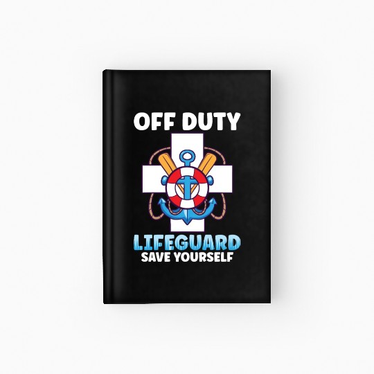 Swimmer Scuba Diving Lifeguard Water Sport Hardcover Journal