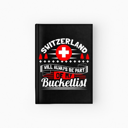 Switzerland Mountains Country Gift Idea Hardcover Journal