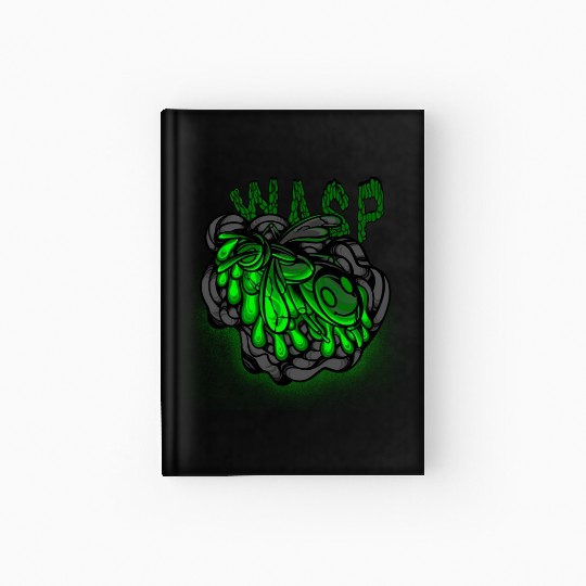 Iron Toxic Neon Wasp Design Hardcover Journal