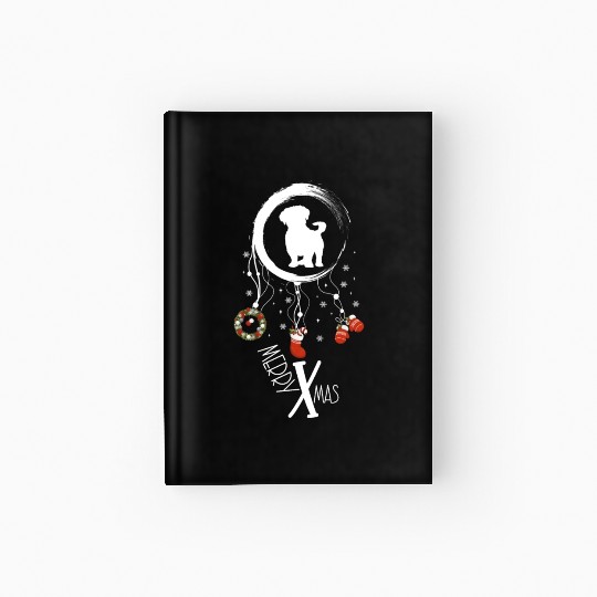 dog dreamcatcher Christmas Shih Tzu Hardcover Journal