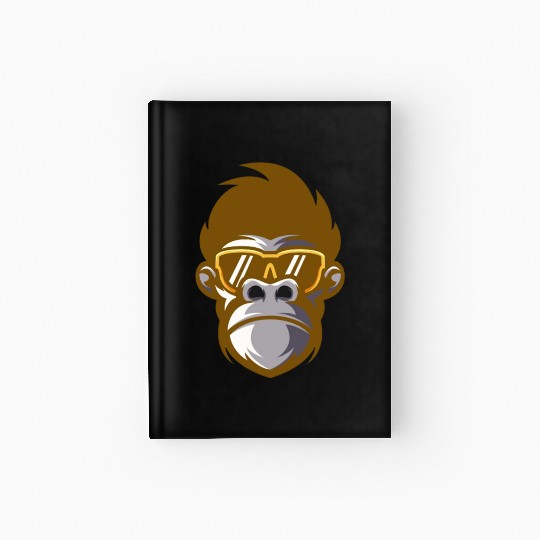 monkey face Hardcover Journal