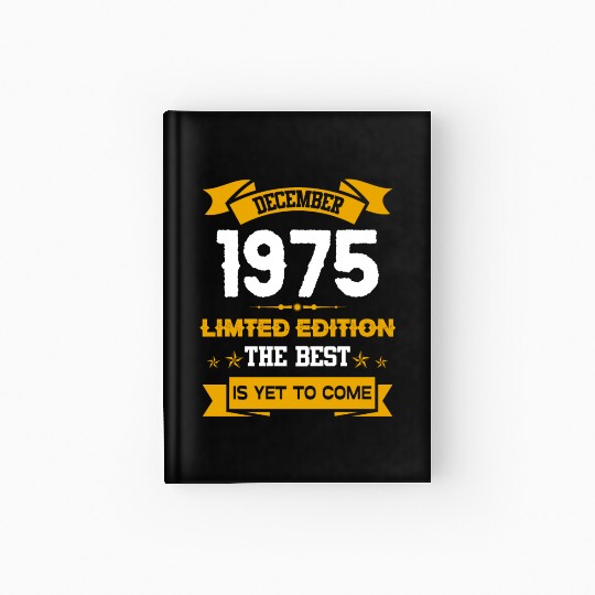 December 1975 Birthday Surprise Hardcover Journal