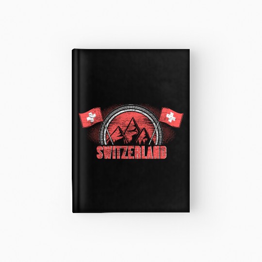 Switzerland Matterhorn Flag Gift Idea Hardcover Journal