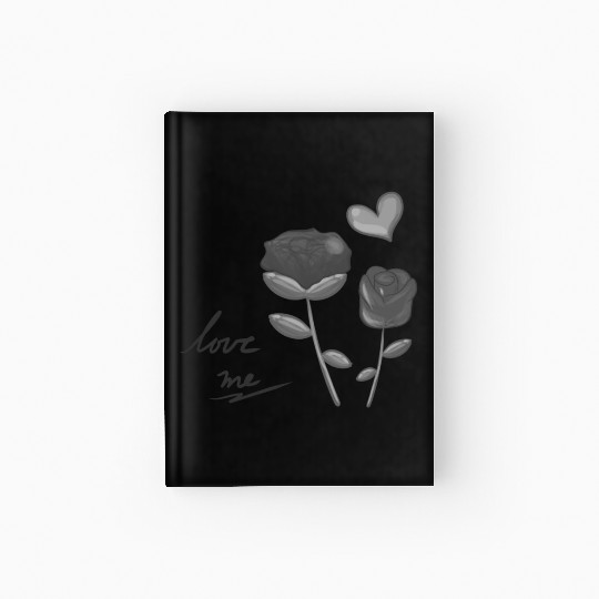 two flowers nature plant flower grey Hardcover Journal