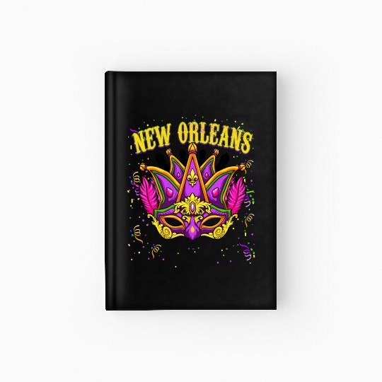 New Orleans Mardi Gras Parade Fesitval Hardcover Journal