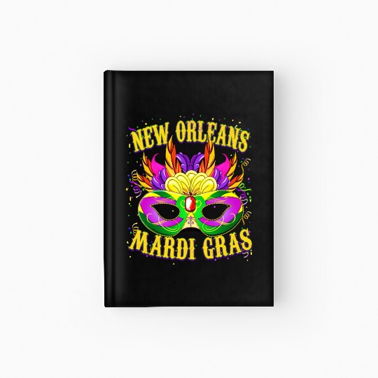 New Orleans Mardi Gras Carnival Hardcover Journal