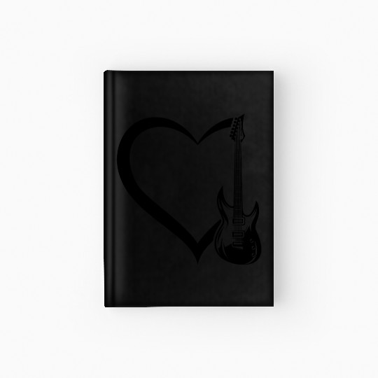 Bass Guitar Player Guitar Heart Guitar Player Bass Hardcover Journal