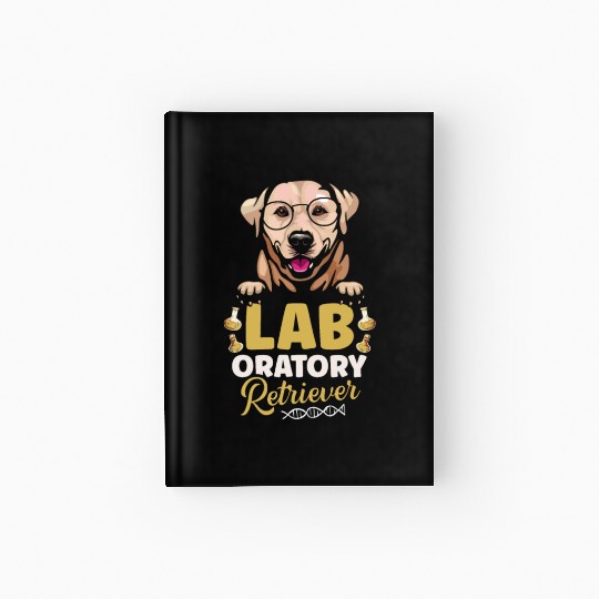 Laboratory Retriever Science Biology Teacher Dog Hardcover Journal