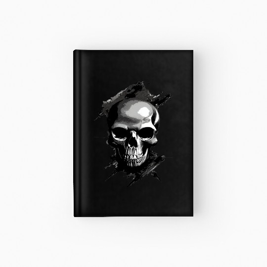 Silver Skull Hardcover Journal