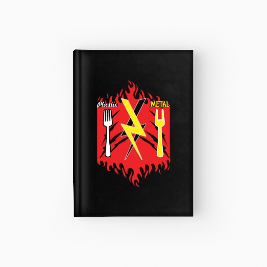 Rock Sign Fork Metal Kid Music Lover Rocker Hardcover Journal