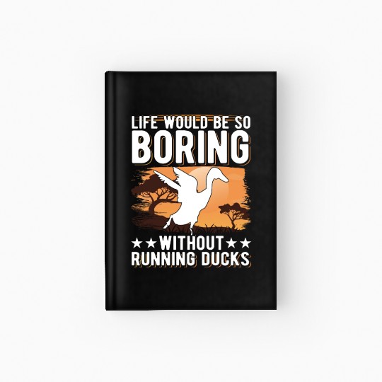 Running Duck Gift Bottle Hardcover Journal