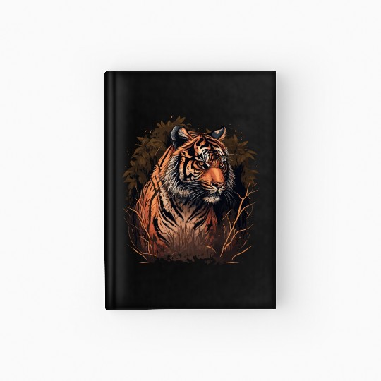 Tiger in the Woods Hardcover Journal