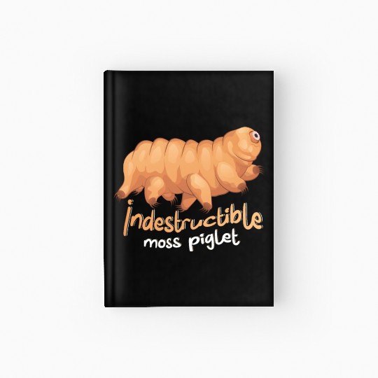 Indestructible Moss Piglet Science Tardigrade Hardcover Journal