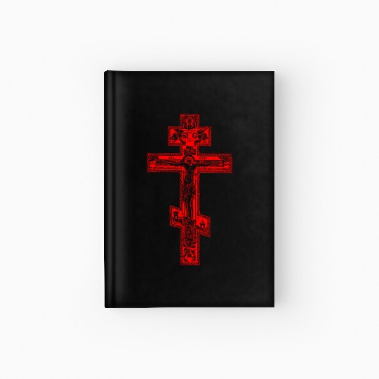 Russian Orthodox Three Bar Cross Classic Hardcover Journal