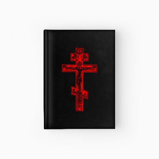 Russian Orthodox Three Bar Cross Classic Hardcover Journal