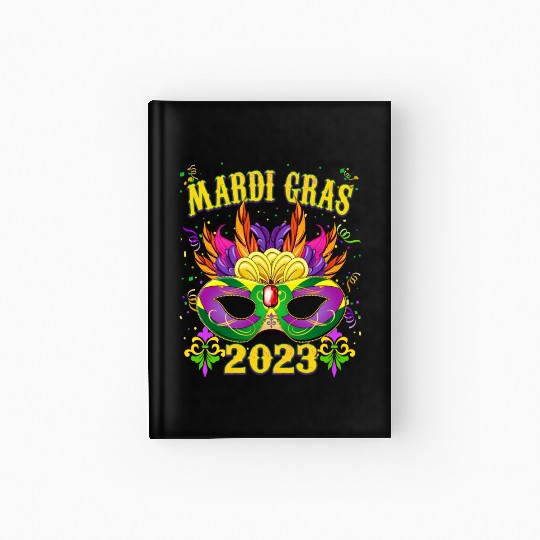 Beads Bling Party - Mardi Gras 2023 Hardcover Journal