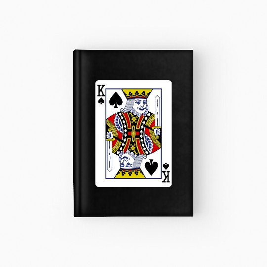 King Of Spades Playing Card Hardcover Journal