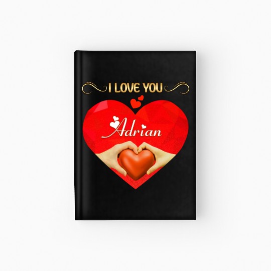 I love you Adrian Hardcover Journal