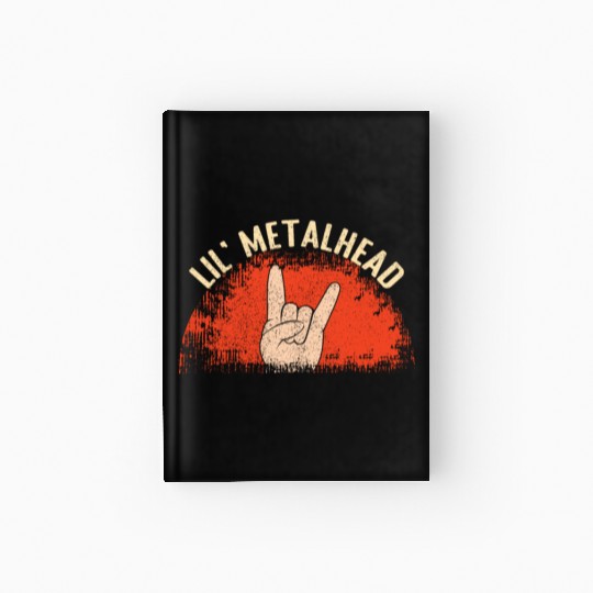 Rocker Sign Rock Hand Little Metal Kid Music Lover Hardcover Journal