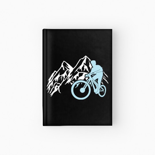 Mountain bike mountains cycling downhill Hardcover Journal
