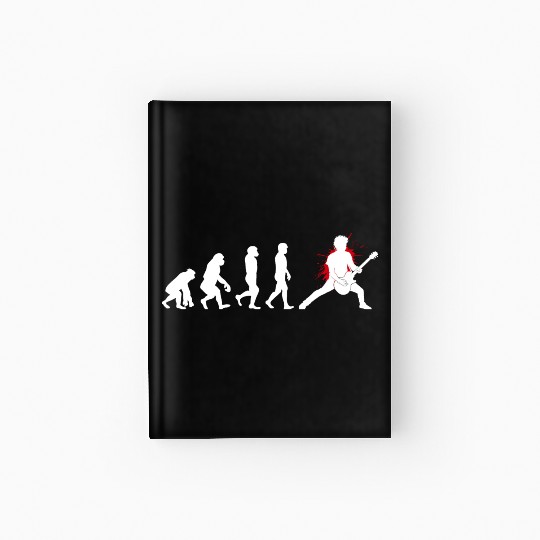 Bass Guitar Player Musician Bassist Evolution Hardcover Journal