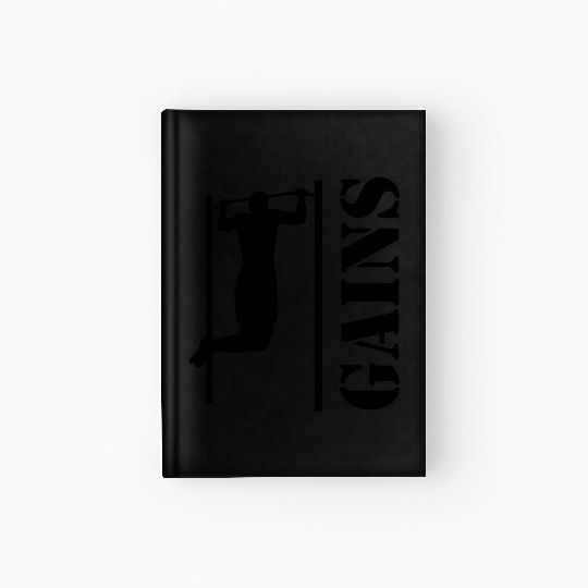 Bodybuilder Workout Pull Postal Service Back Exercise Gift Hardcover Journal