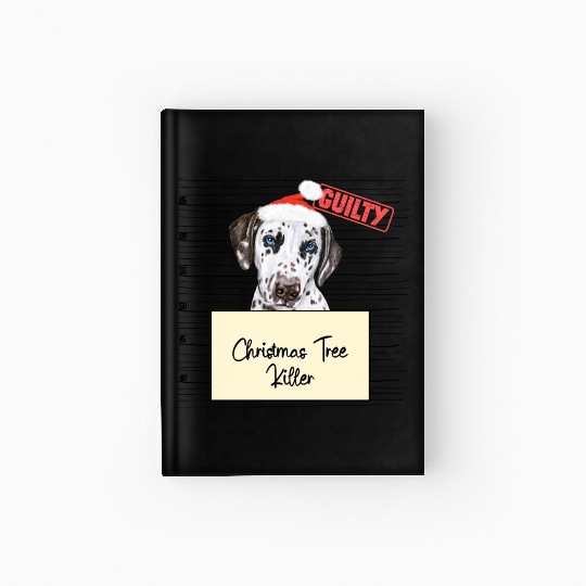 Dalmatian christmas funny prison Hardcover Journal