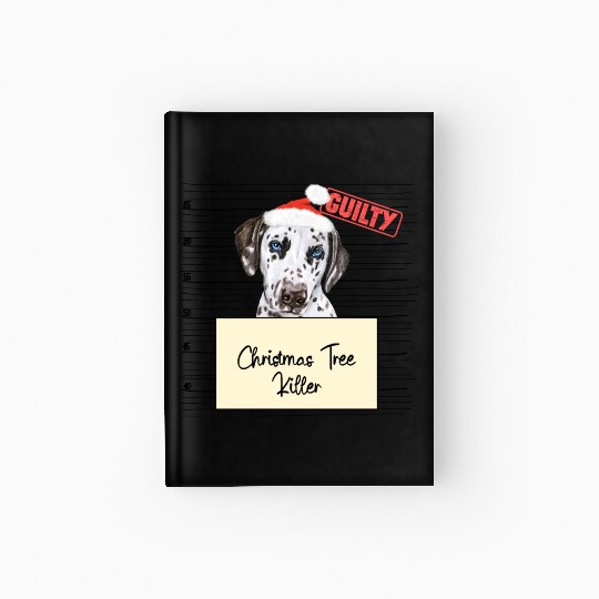 Dalmatian christmas funny prison Hardcover Journal