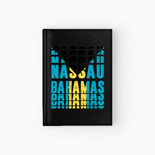 Nassau Bahamas flag design Hardcover Journal