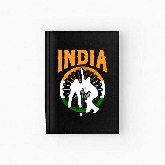 India Cricket Player Hardcover Journal
