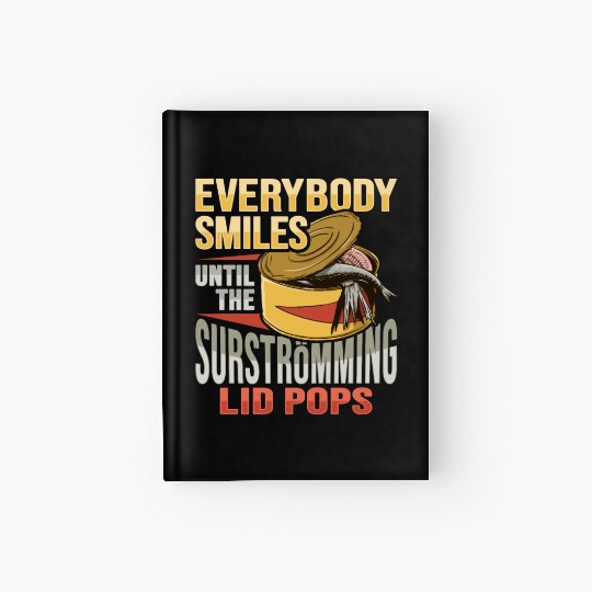 Canned Fish Surströmming Design for Swedish Fish Hardcover Journal