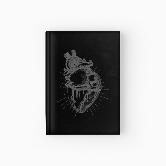Heart anatomy Hardcover Journal design