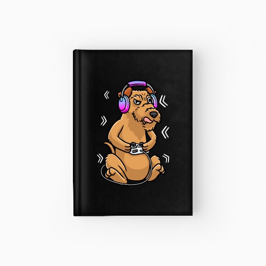 Irish Terrier Dog Gamer Video Game Gaming Irish Hardcover Journal