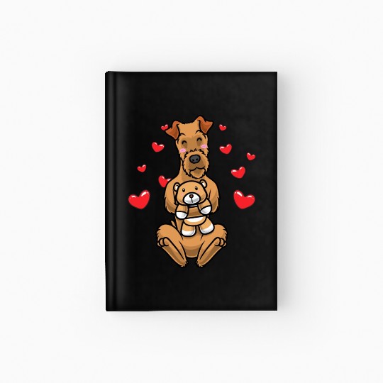 Kawaii Irish Terrier Stuffed Animal Dog Irish Red Hardcover Journal