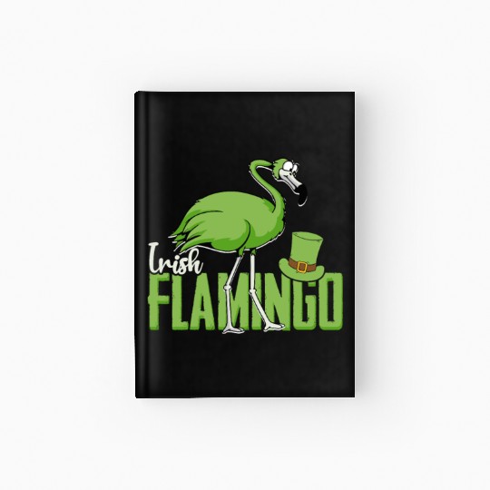 Irish Flamingo - bird Hardcover Journal