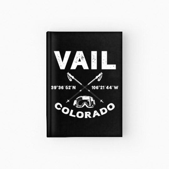 Vail Colorado, Skiing Hardcover Journal