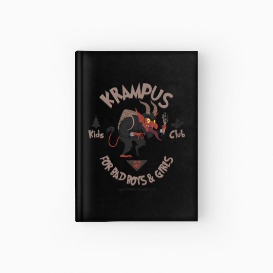 Krampus Kids Club Naughty Bad Boys & Girls Xmas Hardcover Journal