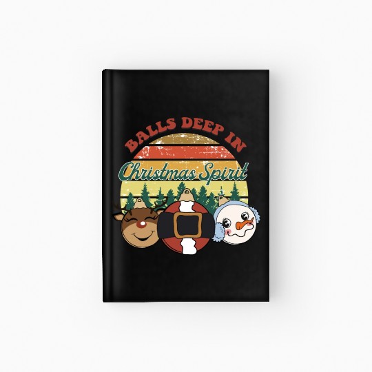 christmas spirit sublimation Hardcover Journal